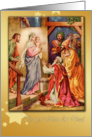 to mom and dad, christmas blessings, christian christmas card nativity & wise men card