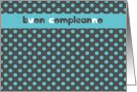 buon compleanno italian happy birthday card polka dots turquoise card