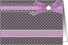 purple buon compleanno italian happy birthday card polka dots ribbon bow card