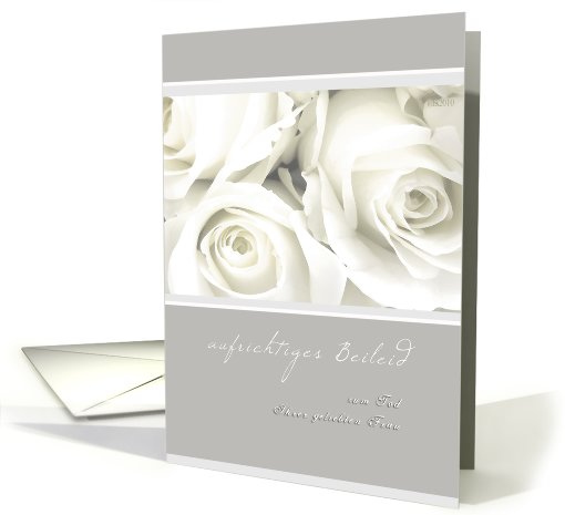 aufrichtiges Beileid German sympathy card on the loss of... (665905)