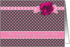 Vse najbolje za rojstni dan slovenian happy birthday pink polka dot card