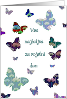 Vse najbolje za rojstni dan slovenian happy birthday blue butterfly card
