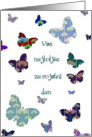 Vse najbolje za rojstni dan slovenian happy birthday blue butterfly card