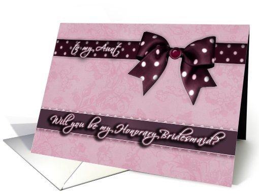 to my aunt, please be my honorary bridesmaid, purple and... (676362)