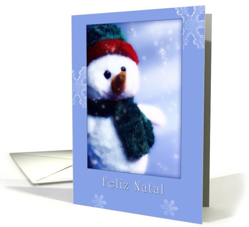 feliz natal, portuguese merry christmas card,snowman,... (690080)