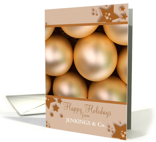 Happy Holidays Custom Personalized Business Christmas card (691447)