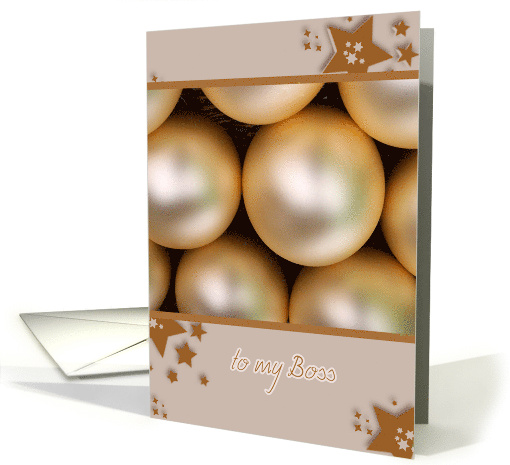For Boss Christmas Glass Ornaments Stars card (691455)