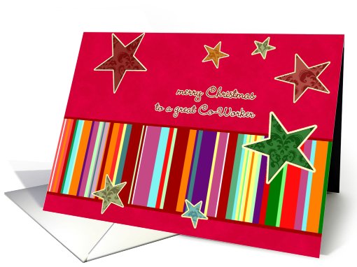 merry christmas great co-worker, business christmas card,... (698900)