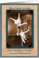 to my father-in-law, congratulations on your retirement, vintage, office card