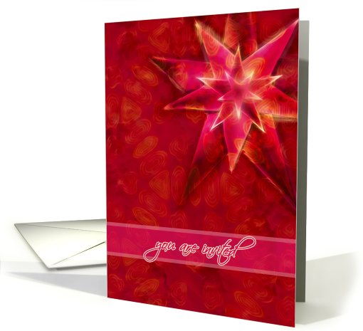 you are invited, business christmas party, star, card (710181)