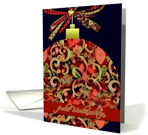 frohe weihnachten, german merry christmas, elegant red... (711808)