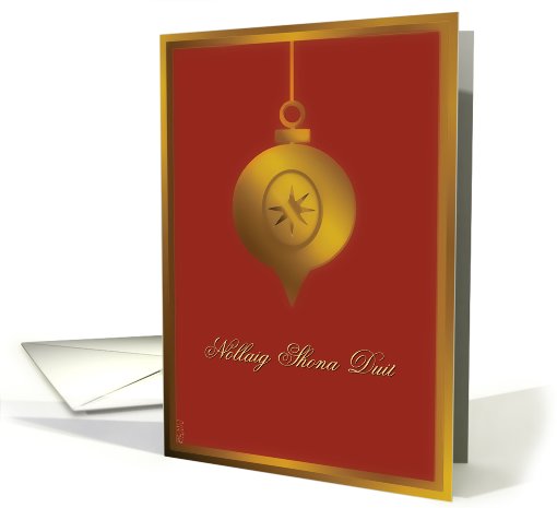 Nollaig Shona Duit, irish merry christmas card, elegant... (728343)