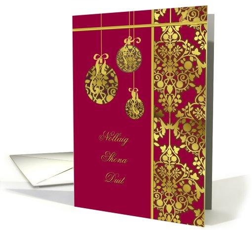 Nollaig Shona Duit, irish merry christmas card, elegant... (728344)