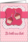happy birthday in Scottish gaelic, scottish birthday card, cupcake with candle, pink card