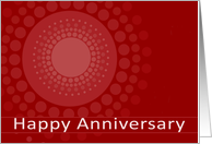 Happy Anniversary, Employee, Business Card, red polka dots card