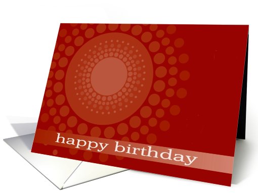 happy birthday, business card, red polka dots card (754347)