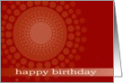 happy birthday, business card, red polka dots card
