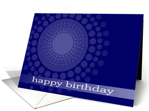 happy birthday, business card, blue polka dots card (754349)