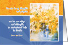 get well soon, thoughts and prayers, mimosa watercolor painting card