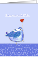 cast your cares on the lord, christian encouragement card, psalm 55:22 card