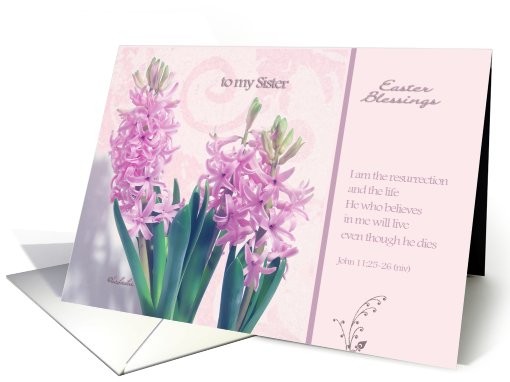 to my sister, easter blessings, crocus flower, christian... (774385)