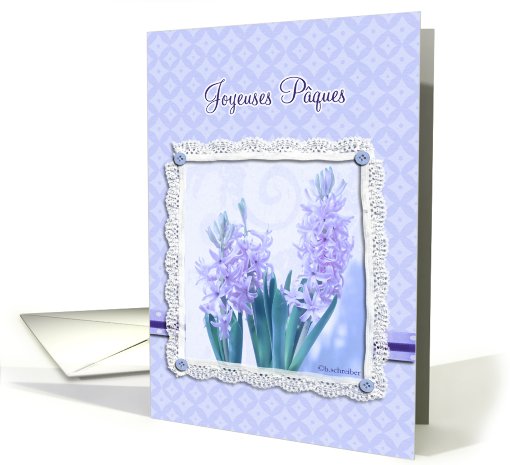 happy easter in French, ,joyeuses pâques, blue crocus... (776562)