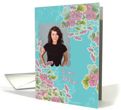 photocard, to my mom, happy mother's day card, pink... (782829)