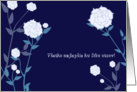 happy father’s day in slovak,Vetko najlepie ku dňu otcov, white roses, blue card