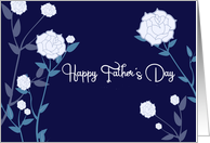 Happy Father’s Day, Christian Father’s Day Card, White Roses card