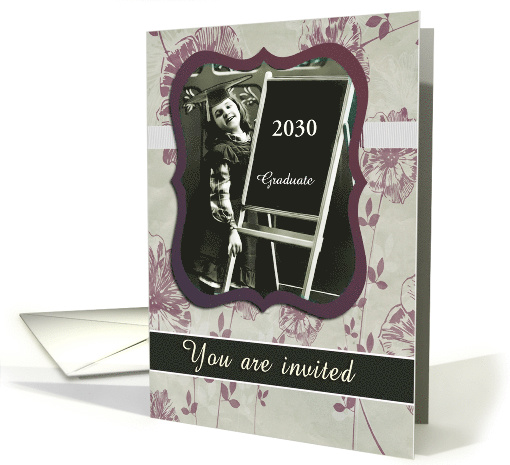 You are invited, Custom Date, High School Equivalency Diploma card