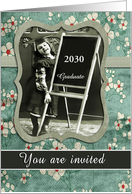 you are invited, custom date, customizable college graduation party, card