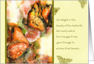 Encouragement 12 Steps Butterflies card