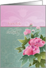 hartelijk bedankt , thank you very much in Dutch, peonies card