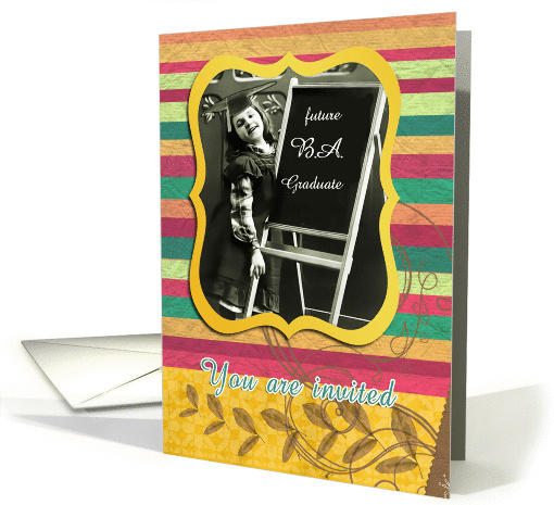 you are invited, daughter graduation BA degree, vintage... (819806)