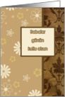 Babalar gnn kutlu olsun, Turkish happy father’s day card, floral ornaments card