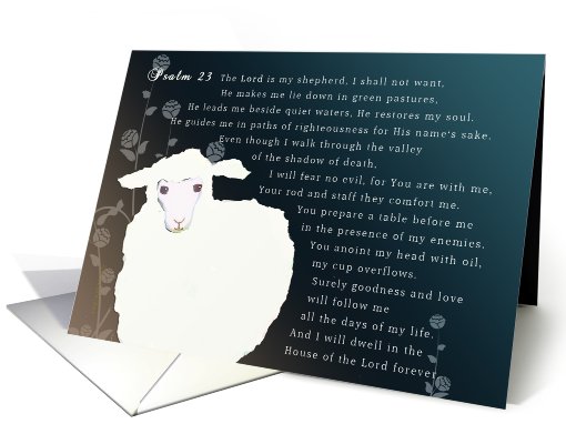 Psalm 23, The Lord is my Shepherd, addiction recovery... (823707)