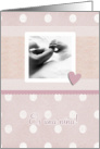 es una nia, Spanish announcement, it’s a girl card