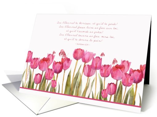 French, numbers 6:26, may the Lord bless you, que Dieu te... (829544)