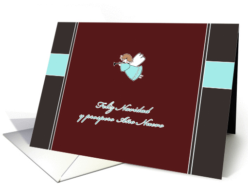 Merry Christmas & happy new year in Spanish, feliz navidad card