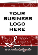 Season’s Greetings to a valued supplier, business christmas photo card