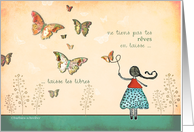 vivre ses rves (living your dreams) french motivational card
