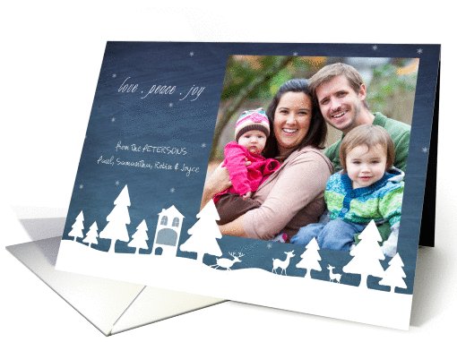 love, peace, joy, Christmas photo card, reindeer and... (871107)