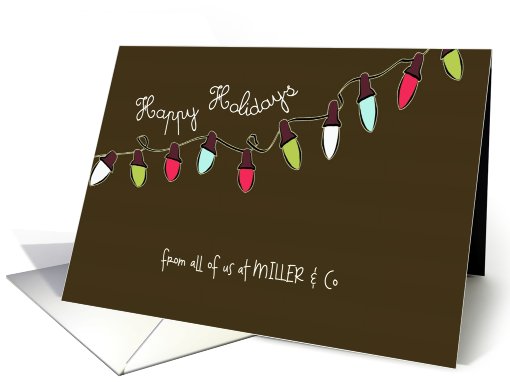 Happy Holidays, business customizable Christmas card,... (873664)