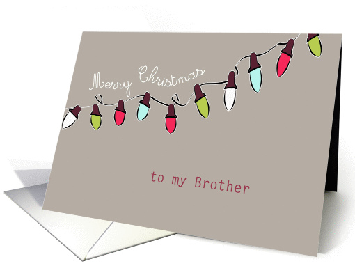 to my Brother, Merry Christmas, Christmas lights, red,... (874141)