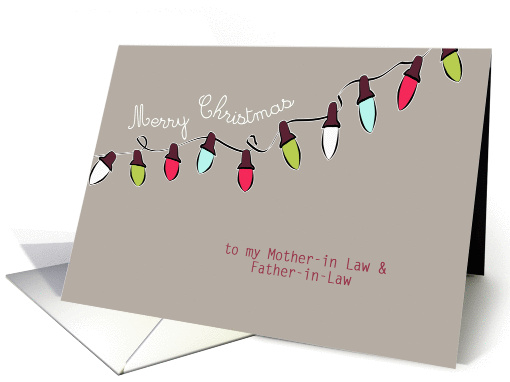 to my Parents-in-Law, Merry Christmas, Christmas lights,... (874544)