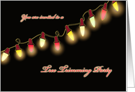 Invitation to Christmas Tree Trimming Party Shining Lights card