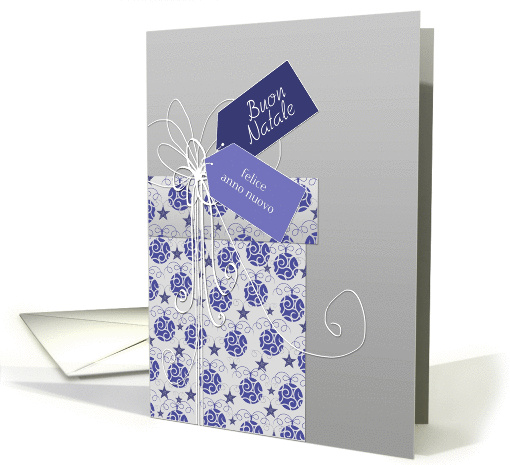 Merry Christmas & Happy New Year in Italian, ornaments card (884470)