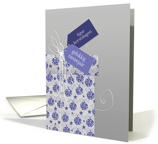 Merry Christmas & Happy New Year in Dutch, ornaments card (884489)
