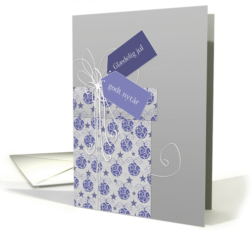 Merry Christmas & Happy New Year in Danish, ornaments card (884497)
