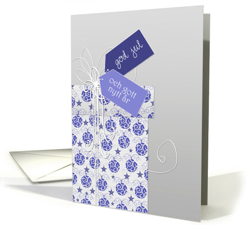 Merry Christmas & Happy New Year in Swedish, ornaments card (884847)